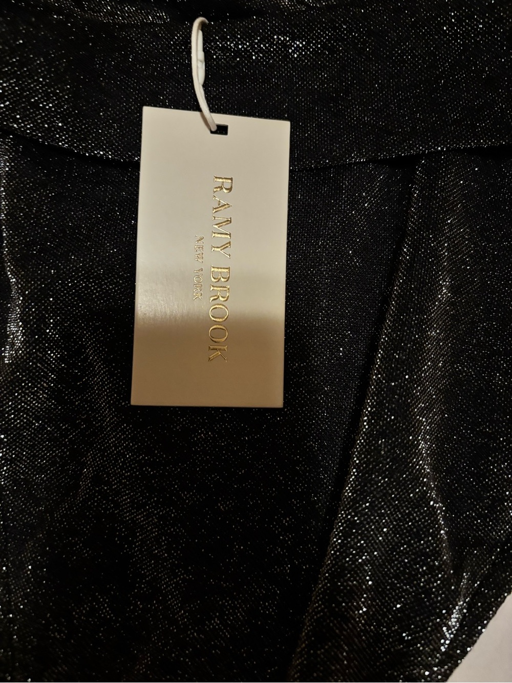 Ramy Brook Black Metallic Sparkle Dress
